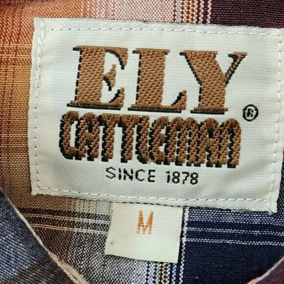 Ely Cattleman Plaid Pearl Snap Western Shirt - Picture 4 of 4